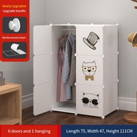 Armario de Almacenamiento Plegable JAYA para Dormitorio, Diseño de Plástico, Estilo Moderno, Mueble para el Hogar, para Niñas y Bebés