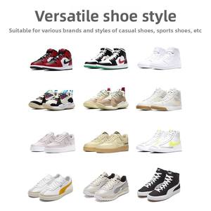 Cordones Planos de Colores Mezclados, Cordones Clásicos para Zapatillas <span class=keywords><strong>AF1</strong></span>/AJ, Cordones de Poliéster para Zapatos, 100/120/140/160CM - Product Image 4