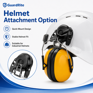 Nouveauté : Fixation de <span class=keywords><strong>casque</strong></span> à montage rapide et stable, conçue <span class=keywords><strong>pour</strong></span> les protections auditives des casques de sécurité industriels - Product Image 1