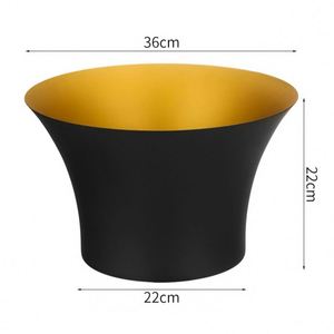 Cubo de Hielo de Acero Inoxidable de Gran Tamaño, 12L, Enfriador de Metal para Botellas de Vino, Cerveza y Champán, para Bares, Clubes, Hoteles, Bodas y Fiestas - Product Image 3