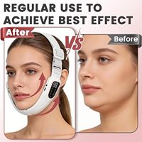 Masseur facial électrique haute fréquence V-Face pour le cou, lifting musculaire, éliminateur de double menton, raffermissement de la peau, en plastique