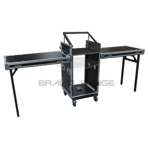 Tủ <span class=keywords><strong>rack</strong></span> âm thanh 10U, mặt nghiêng, dành cho mixer DJ, có bánh xe, loại chuyên dụng cho vận chuyển - Product Image 4