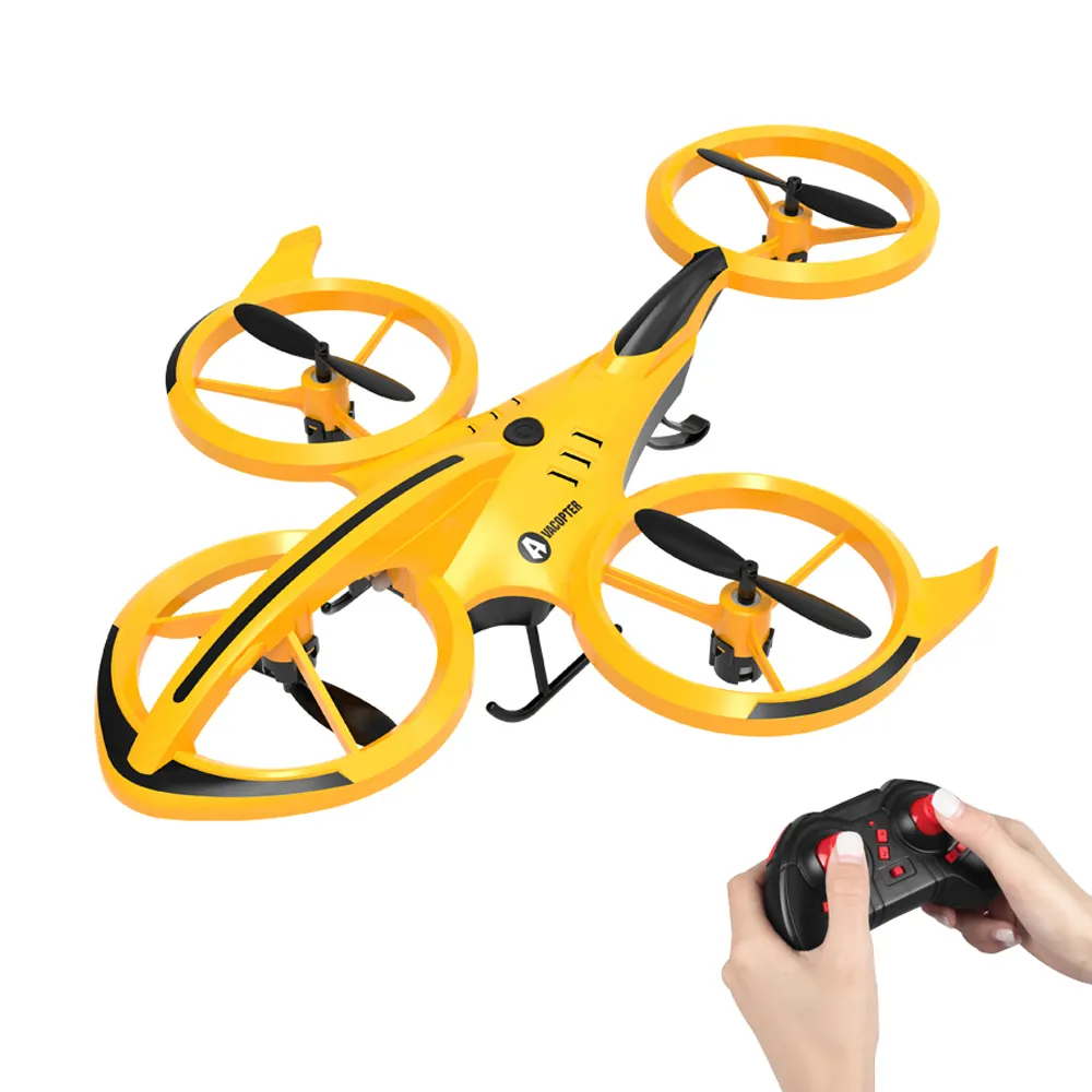 HW 2.4G Colorful Light Shinning Mini Stunt RC Drone With Altitude Hold Drone Quadcopter