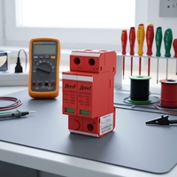 Protecteur de surtension CC T2 OEM ODM 40kA 600V PBT pour la protection contre la foudre des équipements électroniques et des systèmes solaires photovoltaïques