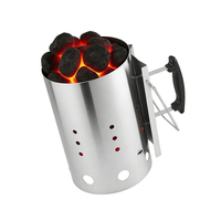 Allume-charbon portable Pinnovo, allume-charbon efficace pour barbecue, camping, pique-nique