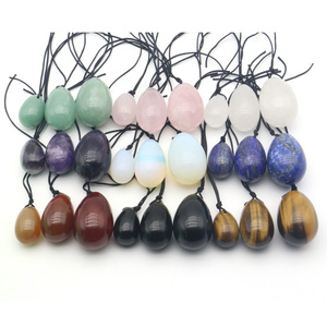 Vente en gros d'œufs de yoni en pierre précieuse naturelle, aventurine verte, quartz rose, cristal pour femme - Product Image 1