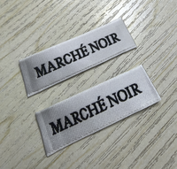 Étiquettes de vêtements personnalisées au prix le plus bas, étiquettes tissées en satin damassé de haute qualité