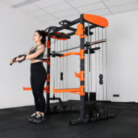 Machine à câble de smith formateur fonctionnel demi-rack