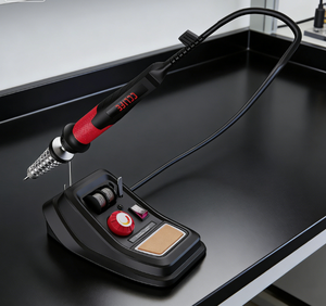 Saldatrice Regolabile 48W 230V 100-500 ° <span class=keywords><strong>C</strong></span> con punte sostituibili e protezione termica per la conservazione di elettronica, hobby e fai da te - Product Image 1