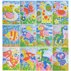 Kit de pegatinas EVA de diamante de mosaico de cristal hecho a mano, pasta creativa, Material DIY para jardín de infantes y hogar, juguete divertido de pasatiempo para niños - Product Image 2