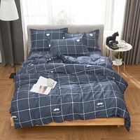 Ensemble de couette brossée quatre pièces, housse de couette trois pièces, personnalisable, vente en gros d'usine, cadeau végétal, échantillon gratuit, solution tout-en-un