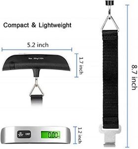 2025 Hot Selling Travel Bag 50kg ABS Digital Hanging Luggage Scale Portable Handheld Weighing Device for Kitchen Use - Product Image 3