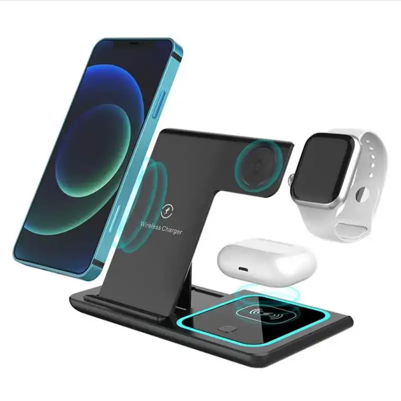 Multifunctional Wireless Charger Fast 3 In 1 4 In 1 Charging Desktop Phone Travel Adapters Station Multifunction Chargers