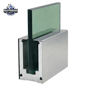 Pince de fixation pour balustrade de balcon en verre sans cadre, en acier inoxydable et alliage d'aluminium, avec canal de fixation, résistante <span class=keywords><strong>à</strong></span> l'eau et <span class=keywords><strong>à</strong></span> la rouille, design moderne - Product Image 3