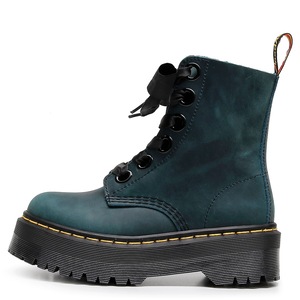 Bottines en cuir véritable marron à bout rond, à lacets, talon plat, avec nœud décoratif, antidérapantes, toutes saisons, vente en gros - Product Image 5