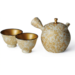 High-End Yamaki Ikai Tokoname-yaki Traditional Japanese Ceramic Kyusu Teapot & Yunomi Tea Cup Set <b>Coffee</b>/Tea Accessories - Product Image 1