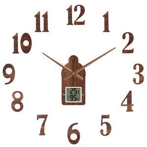 Modern <strong>DIY</strong> Digital Wall <strong>Clock</strong> Simple LED Quartz Wall Mount for Bedroom/Living Room Mute Watch - Product Image 1