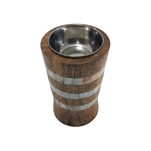 Best Selling Luxury Arabian Style Acacia Wood <b>Bakhoor</b> Burner Set Mother Pearl Inlay EPCH Certified <b>Oud</b> Dukhoon Star Anise - Product Image 1