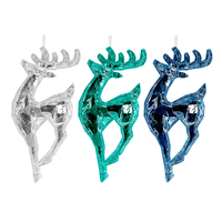 Zhengtian Usine Personnalisé Acrylique Clair Transparent Suspendu Cerf Ornement Dispersant Renne Décoration De Noël Fournitures