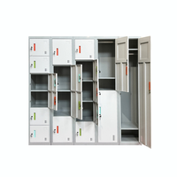 Armoire moderne à porte simple casier en métal pour chambre rangement et vêtements