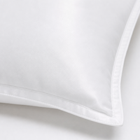 Oreiller de lit en mousse à mémoire de forme de densité moyenne, alternative au duvet, blanc, 1000g, personnalisé en gros, pour dormeurs sur le dos et sur le côté