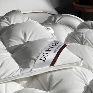 Original genuino 100% algodón acolchado ropa de cama edredón invierno lujo Hotel personalización edredón manta blanco edredón - Product Image 5