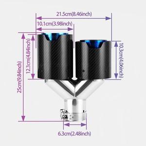 Accessoires universels pour voitures <span class=keywords><strong>BMW</strong></span> M2 F87/<span class=keywords><strong>M3</strong></span> F80/M4 F82, embout d'échappement en acier carbone - Product Image 6