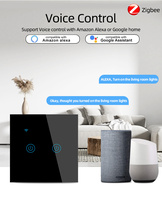 Interruptor de Luz Táctil Inteligente Zigbee OCY 1234 Gang EU, 10A, Control de 2 Vías, Función de Compartir Dispositivos y Temporizador, Interruptor de Pared Inteligente