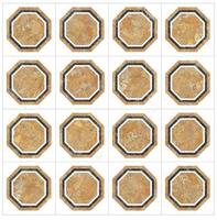 Carreaux de parquet hexagonaux modernes en marbre naturel noir Thassos et blanc Carrara 10 mm pour sols intérieurs de salle de bain d'hôtel