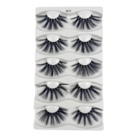 Pestañas Postizas Naturales Largas con Efecto de Extensiones, Curvatura C, Negras, de Visón Sintético, 3D, Ligeras y Voluminosas