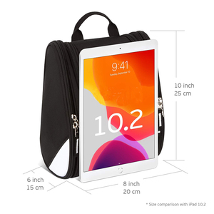 Organizzatore <span class=keywords><strong>da</strong></span> viaggio per borsa cosmetica per trucco resistente all'acqua per accessori con gancio per <span class=keywords><strong>appendere</strong></span> borsa <span class=keywords><strong>da</strong></span> toilette <span class=keywords><strong>da</strong></span> viaggio appesa - Product Image 6