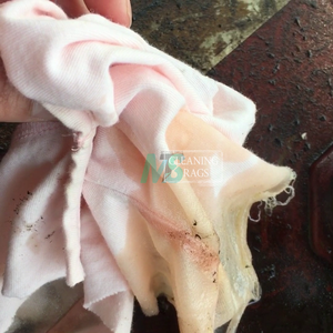 Paños de Limpieza Reutilizables 100% Algodón, Absorbentes de Agua y Aceite, para Uso Industrial, Paños de Algodón de Color Claro - Product Image 5