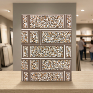 วิสตาร์ ผู้ผลิตจีน กระเบื้องบุผนังเซรามิกเคลือบเงา ขนาด 300x600 มม. หนา 10 มม. สำหรับตกแต่งผนัง ลายอิฐ - Product Image 6