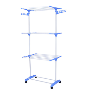 Séchoir à linge pliable 3 niveaux FCL avec ailes latérales, robuste pour intérieur et <span class=keywords><strong>extérieur</strong></span>, vente en gros - Product Image 2