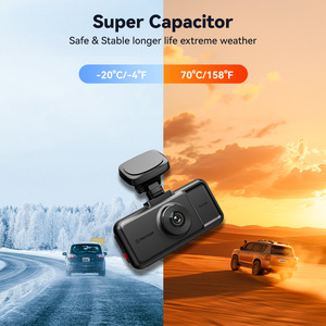 REDTIGER Distributeur A6 Caméra de tableau de bord double 4K noire pour voiture, vision nocturne avant et arrière, Wi-Fi et GPS intégrés, mode parking 24H, sans carte SD - Product Image 5