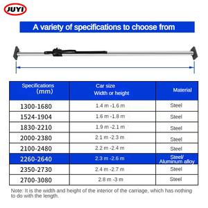 Barra esparcidora para compartimento de coche Chefer al por mayor, barra de soporte antideslizante para furgoneta camión, contenedor fijador, barra de techo con compartimento retráctil - Product Image 5