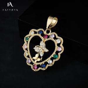 FP1035 vari <span class=keywords><strong>tipi</strong></span> <span class=keywords><strong>di</strong></span> collana con ciondolo regalo per la festa della mamma con zirconi cubici personalizzati Oro Laminado 18k - Product Image 2