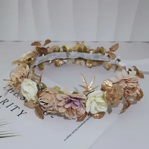 Christmas New Plumeria Headband For Floral Artificial Wedding Party Graduation Accessories Island Dancing Flower Crown Wreath