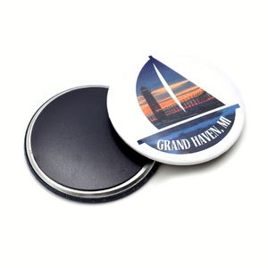 Factory Supply Customized Photo Souvenir Tin Low Moq Personalized Metal <b>Fridge</b> Magnets for Travel Gifts - Product Image 1