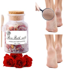 유기농 천연 비건 목욕 소금 순수 히말라야 사해 대마 크리스탈 라벤더 스킨 케어 스파 선물 꽃 장미 목욕 소금 - Product Image 4