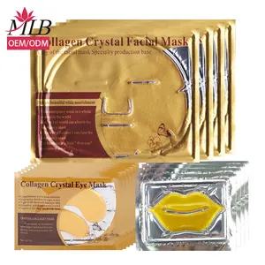 Mask24k conjunto de máscara facial, conjunto de máscara de cristal 24k em ouro, lifting da moda