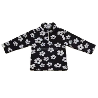 Yiwu Ruidian 2024 pull en laine chaud pour filles petite fille Sherpa col montant fleur à capuche manteaux et vêtements d'extérieur