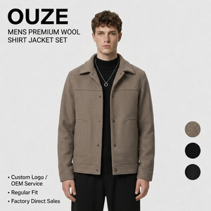 Blazer d'affaires <span class=keywords><strong>homme</strong></span> automne 2025 – Veste ajustée à revers crantés et simple boutonnage pour tenue de bureau professionnelle et formelle - Product Image 1