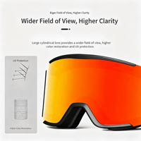 Lunettes de ski légères, résistantes aux chocs, anti-buée UV400, double couche, ventilation bidirectionnelle, compatibles OTG, vente en gros