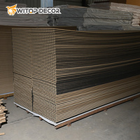 Desain Modern kayu ek alami Slat menyerap suara bilah kayu harga pabrik 600X600 Akupanel stik panel untuk Hotel