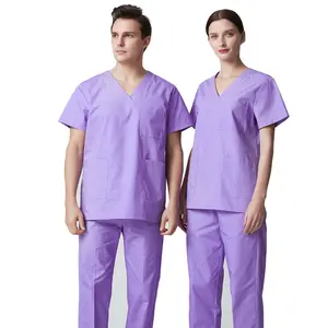Uniforme d'infirmière anti-rides moderne de styliste, ensembles de gommes médicales d'allaitement, uniformes d'hôpital pour femmes, vente en gros