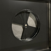 Adaptateur de col en aluminium réglable pour contrôle d'air CVC avec amortisseur radial et design graphique