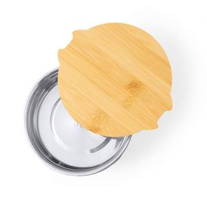 Wholesale Portable 800ml Round Shape Stainless Steel UV Printed <b>Lunch</b> <b>Box</b> Eco-friendly Bamboo Lid for Office & Home Food Storage - Product Image 4