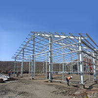Garaje de Estructura de Acero, Almacén Exterior Resistente a la Corrosión, Taller Comercial con 2 Años de Garantía