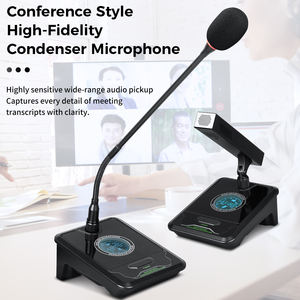 Micrófono de Condensador Inalámbrico Profesional DR28 con USB y Diseño de Cuello de Cisne para Videoconferencias y Reuniones en Computadora - Product Image 2